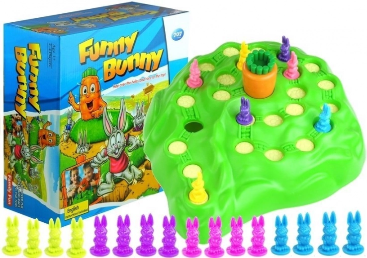 Družabna igra Funny Bunnies – Dirka za korenčke