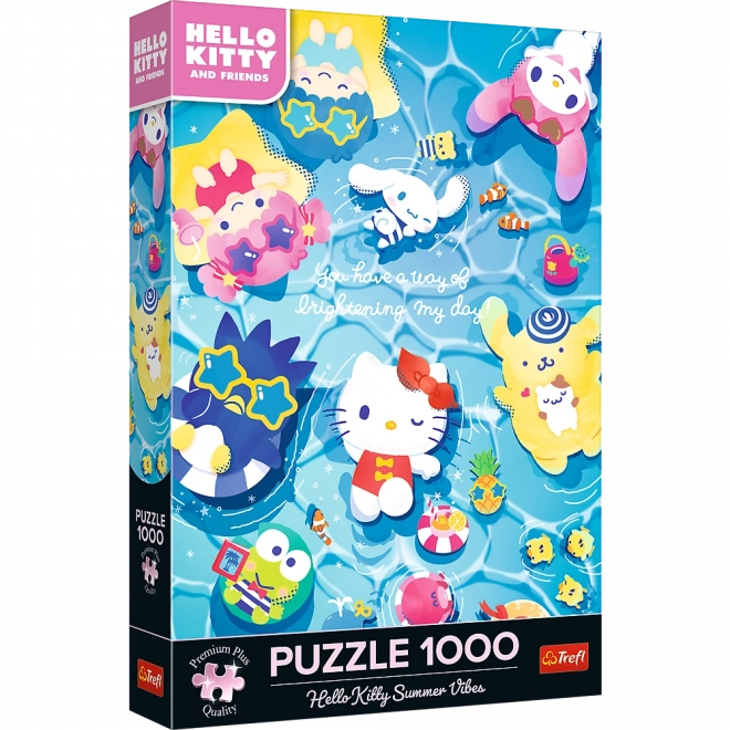 Sestavljanka Hello Kitty na poletnem valu 1000 kosov od Trefl