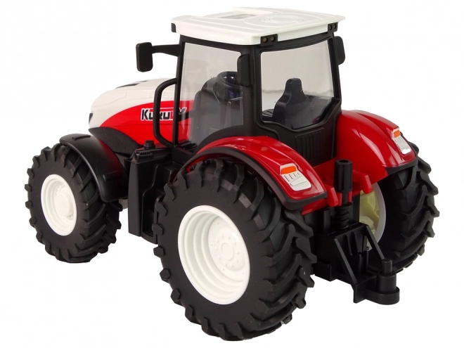 Daljinsko voden traktor 1:24 rdeče-bel Farma