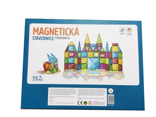 Magnetni gradbeni set za otroke - 75 kosov