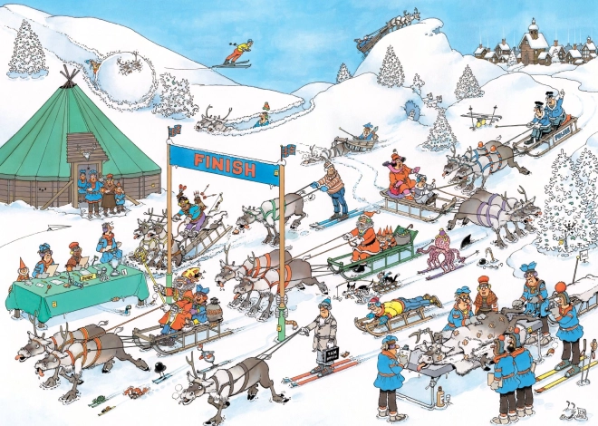 Puzzle JUMBO Jelenje dirke 500 koščkov
