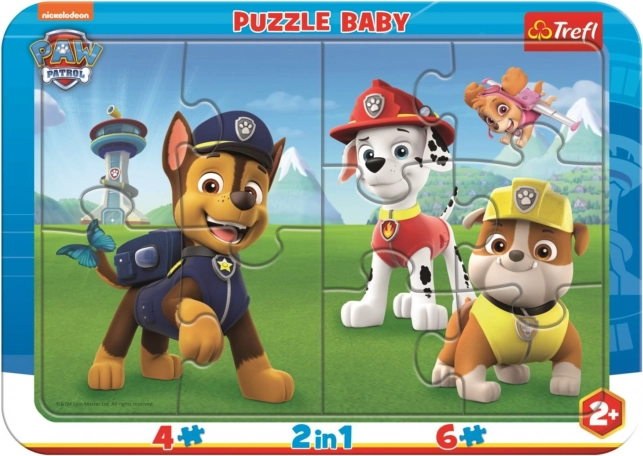Otroški puzzle Srečna TAČKE NA PATRULJI 2v1, 10 koščkov