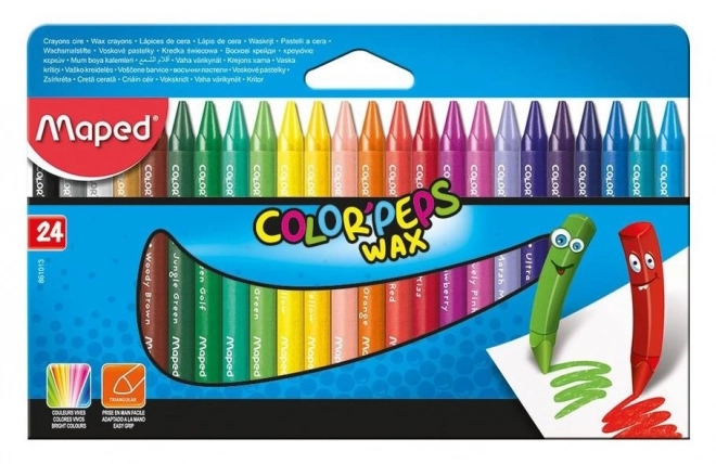 MAPED Trikotne voščenke Color'Peps Wax 24kos