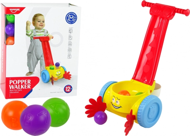 Potiskalni zbiralnik žogic za otroke