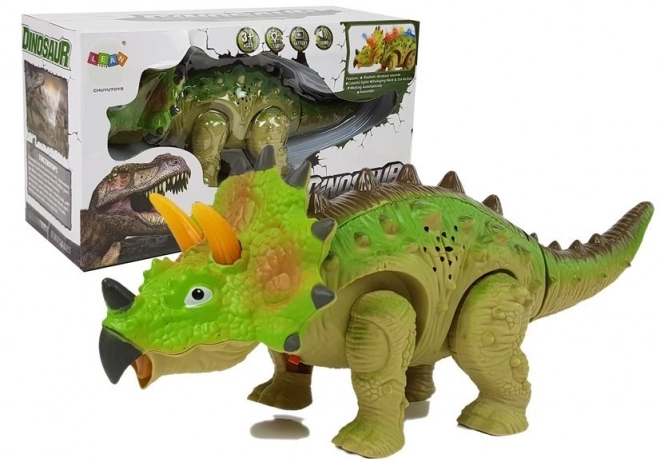 Baterijski dinozaver Triceratops zelen