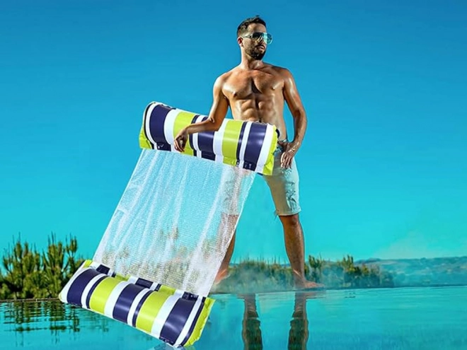 Napihljiva vodna viseča mreža bazen in plaža