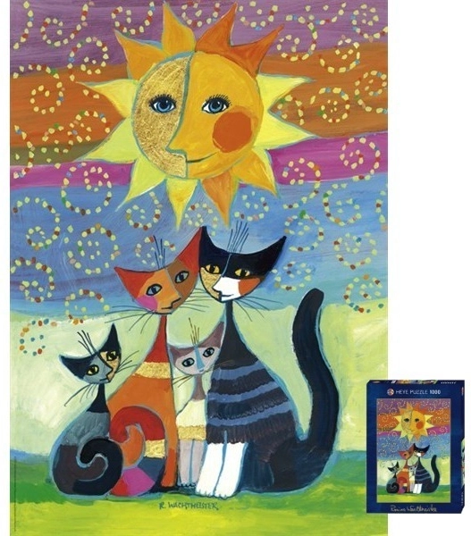 puzzle z motivom Rosine Wachtmeister z zlato folijo, 1000 kosov