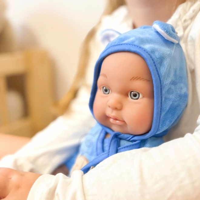 Woopie kraljevska punčka dojenček v oblekici medvedka 46 cm