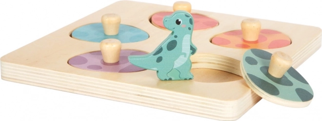 Leseni spominski puzzle dinozavri