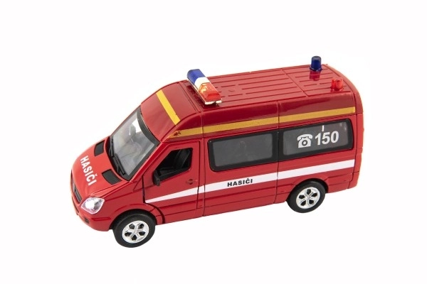 Gasilski avto s svetilkami 15 cm
