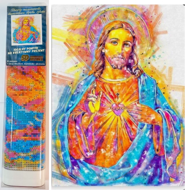 NORIMPEX Diamantno slikanje Osupljivi Jezus 30x40cm