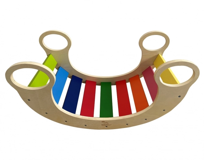 Čudovit Montessori mavrični gugalnik