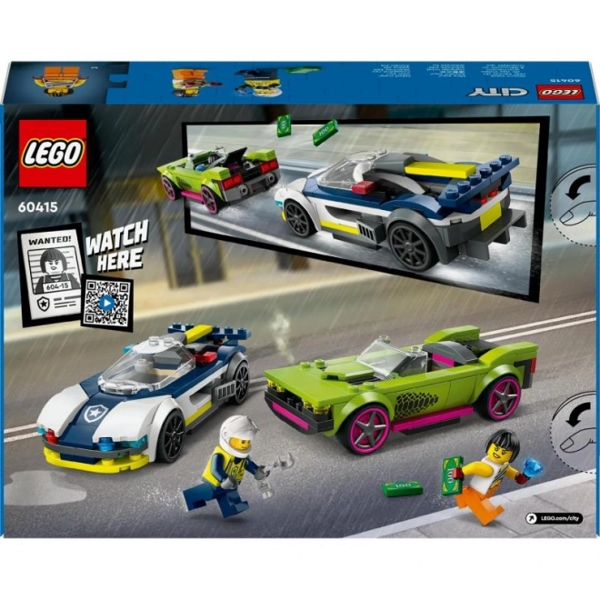 LEGO® City 60415 Policijska avtomobilska dirka in športni avto