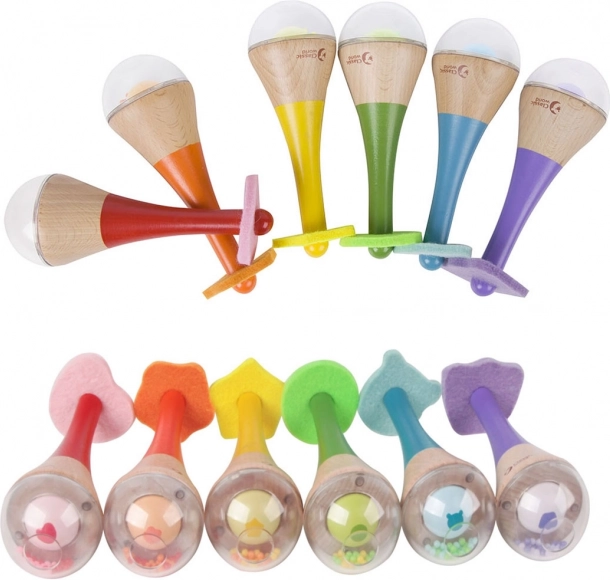 Leseni glasbeni marakas 2v1 za otroke Classic World