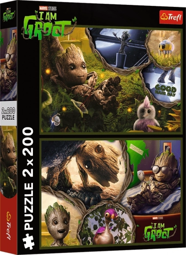 Sestavljanka 2×200 koščkov – I am Groot MARVEL Guardians