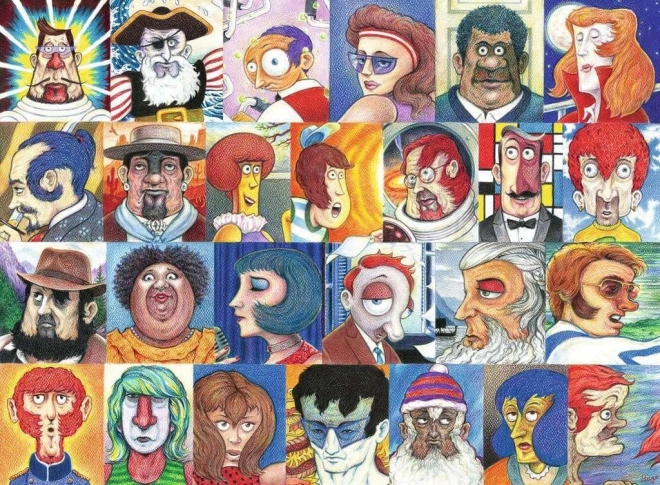 Ravensburger sestavljanka abeceda na obrazih 500 kosov