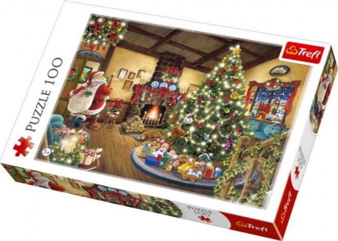 TREFL Puzzle Božiček pri drevescu 100 kosov