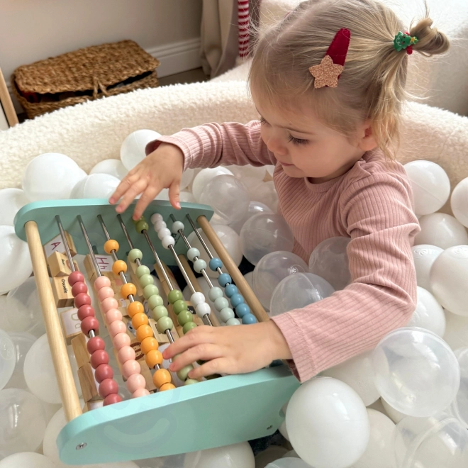 Lesena izobraževalna abeceda in računalo Tooky Toy
