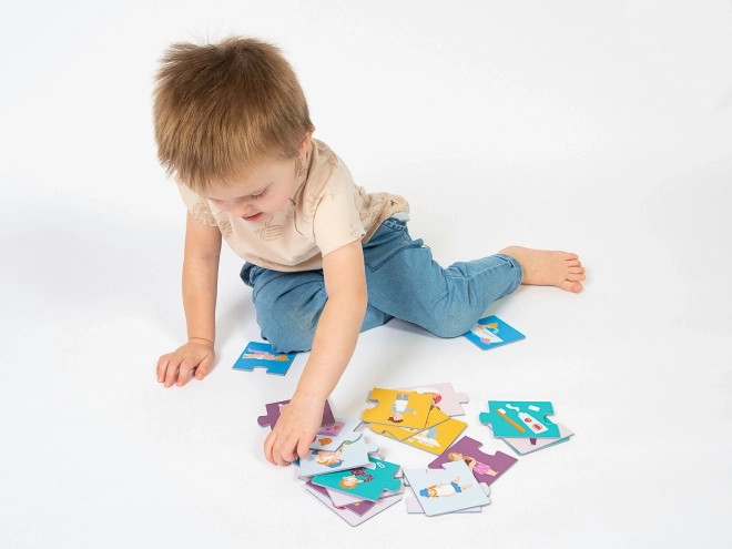KukiKuk 80042 Veliké puzzle trio Moj dan