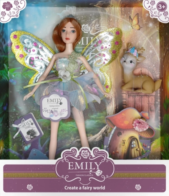 Punčka Emily Vila modra