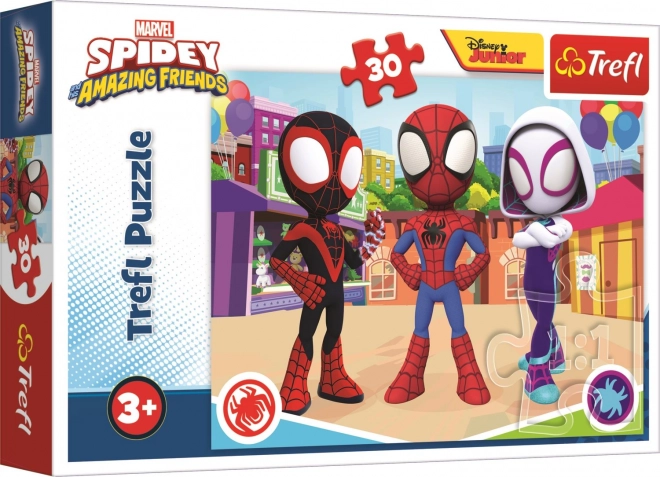 TREFL Puzzle Spidey in njegovi neverjetni prijatelji 30 kosov
