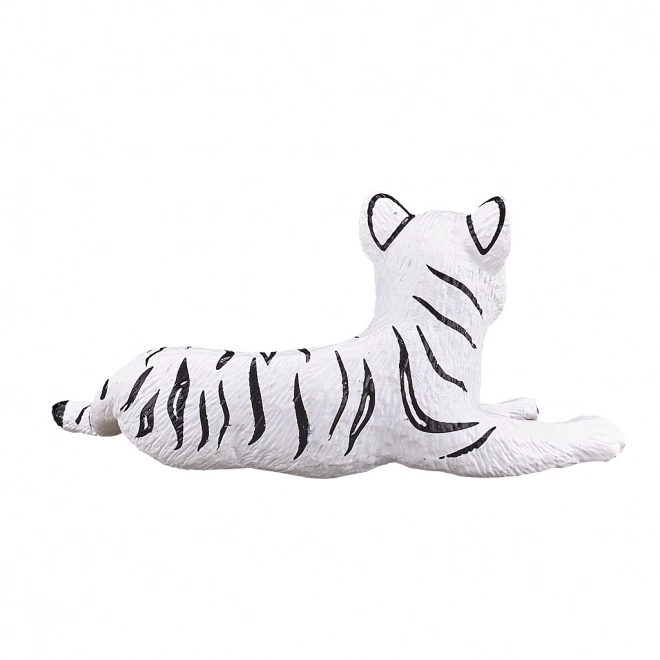 Figurica belega tigra ležečega