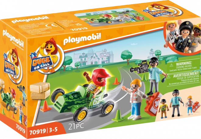 Playmobil Duck On Call Reševalna Akcija Pomoč Dirkaču