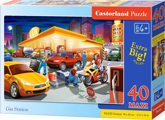 Sestavljanka 40 maxi Bencinska Črpalka