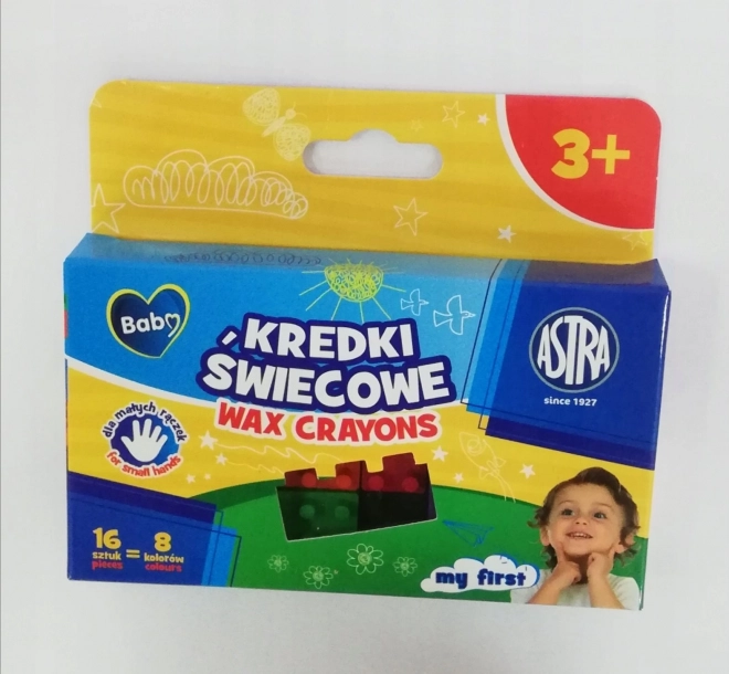 Voščenke ASTRA BABY kocke, 16 kosov (8 barv)