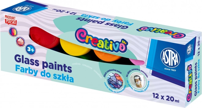 ASTRA CREATIVO barve za steklo 12×20 ml