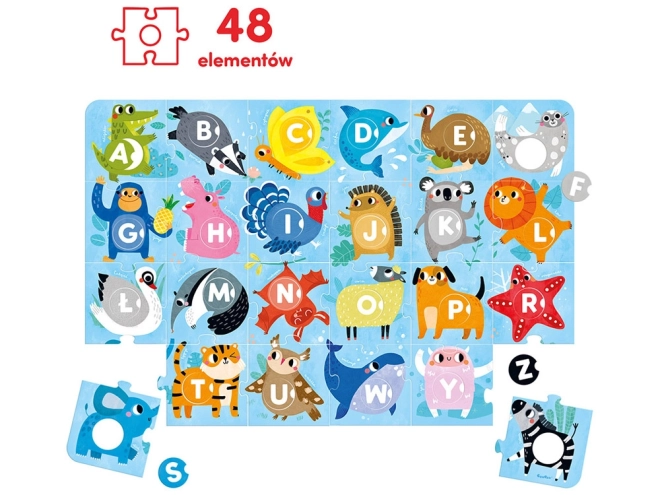 CzuCzu veliki puzzle z luknjo Abeceda