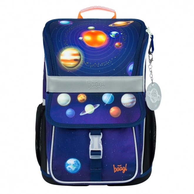 BAAGL SET 3 Zippy Planeti: torba, peresnica, vrečka