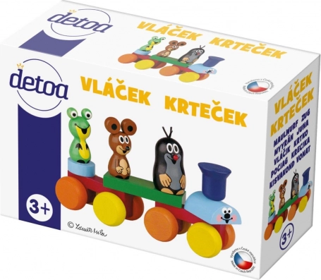 Vlakić Krteček lesena igrača