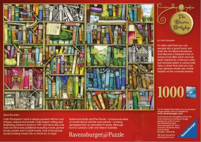 Ravensburger puzzle bizarna knjižnica 1000 kosov