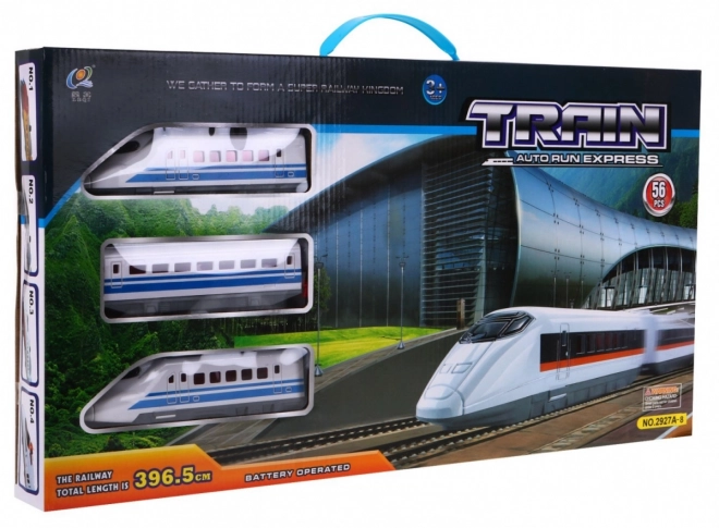 Velika električna železnica s priborom za otroke 3+