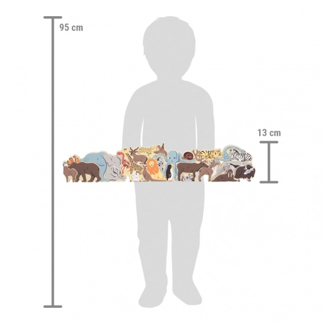 Small Foot Živalski puzzle črke
