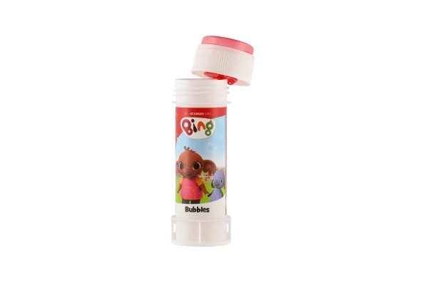Bublifuk 60ml Zajček Bing, različne barve v plastični steklenički 4x11cm