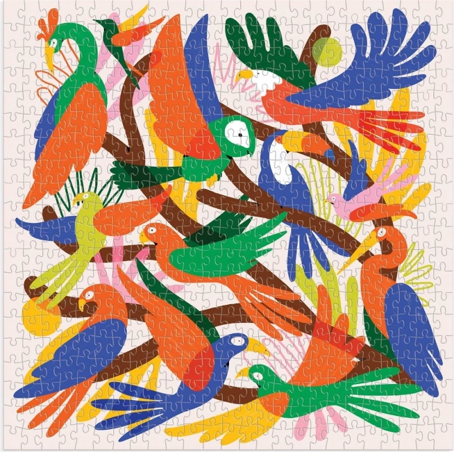 Kvadratne puzzle Kromatične ptice 500 koščkov