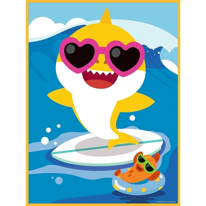 Baby MAXI 2x10 kosov sestavljanka Vesel dan morskega psa, Baby Shark
