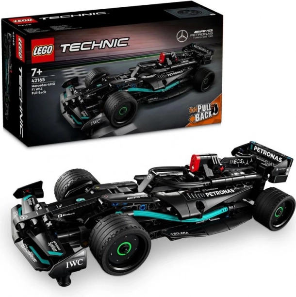 lego technic mercedes-amg f1 w14 e performance pull-back dirkalni avto