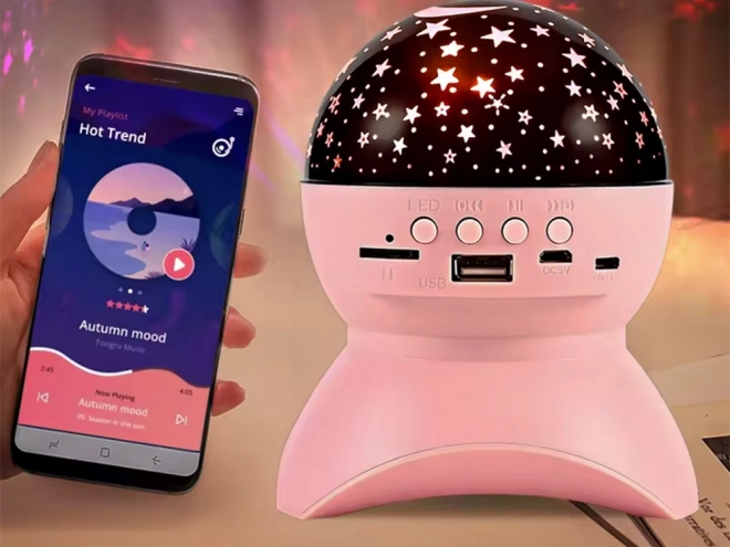 Zvezdni projektor in bluetooth zvočnik