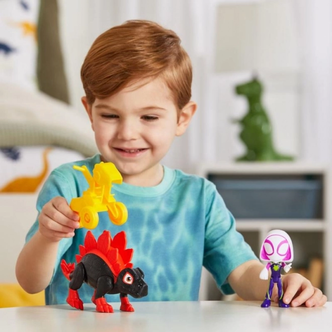 Spider-man spidey in njegovi neverjetni prijatelji figurica z dinozavrom in dodatki