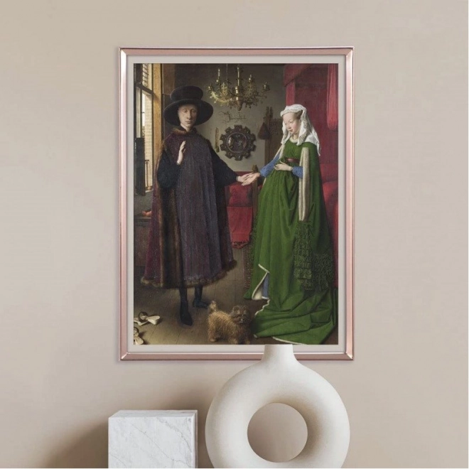 CLEMENTONI Puzzle Muzejska zbirka: Poroka zakoncev Arnolfini (1434) 1000 kosov