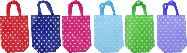 Darilna torba iz netkanega blaga M 32 × 36 × 12 cm, celoletna, barvni miks