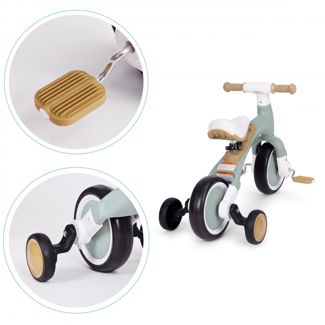 Ravnotežno kolo s pedali - vadbena kolesca 3v1 ECOTOYS