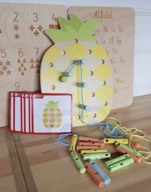 Lesena sestavljanka Ananas Classic World