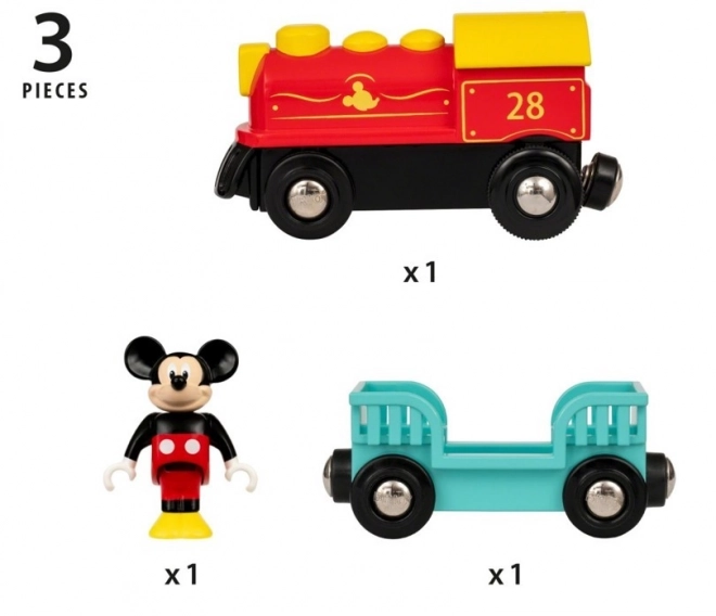 Vlak na baterije Mickey Mouse