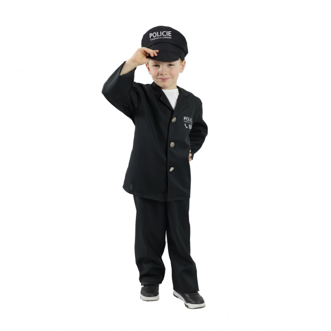 Otroški kostum policist z čepico - češki potisk (S) e-embalaža