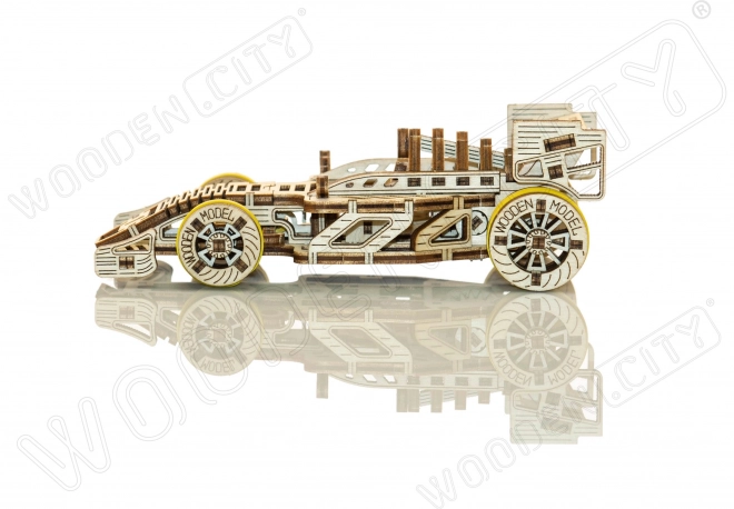WOODEN CITY 3D sestavljanka Dirkalni avto Bolid 108 delov