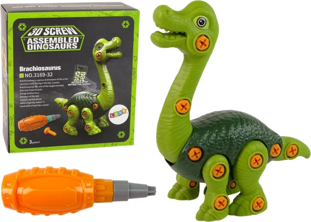 Sestavljivi dinozaver Brachiosaurus zelen